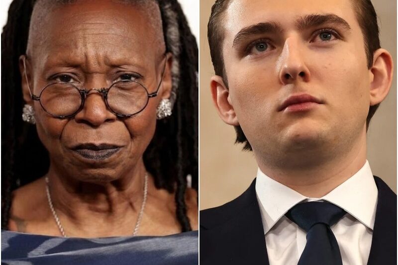 WHOOPI GOLDBERG STUNS THE ROOM WITH POWERFUL RESPONSE AFTER ALLEGED REMARK FROM BARRON TRUMP