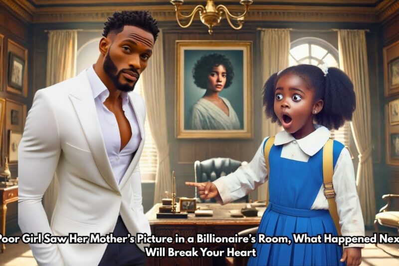 Poor Girl Saw Her Mother’s Picture in a Billionaire’s Room, What Happened Next…