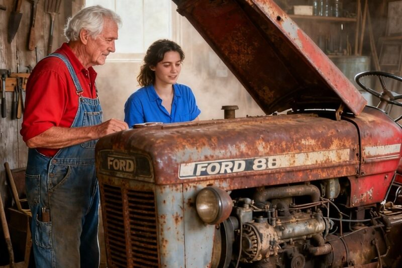 The Bank Called His Old Ford 8N Worthless Junk, Until One Quiet Farmer Lifted the Hood and Exposed the Fortune They Came to Steal
