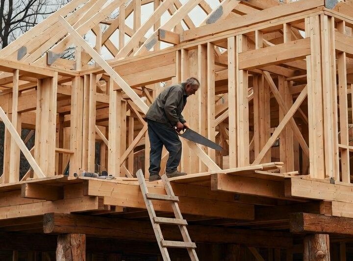 Neighbors Mocked When He Built His Cabin 4 Feet Off The Ground — Until It Was Warm at Winter