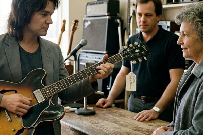A Pawn Shop Offered Her $40 For Her Husband’s Guitar — Eddie Van Halen Was Standing 6 Feet Away D