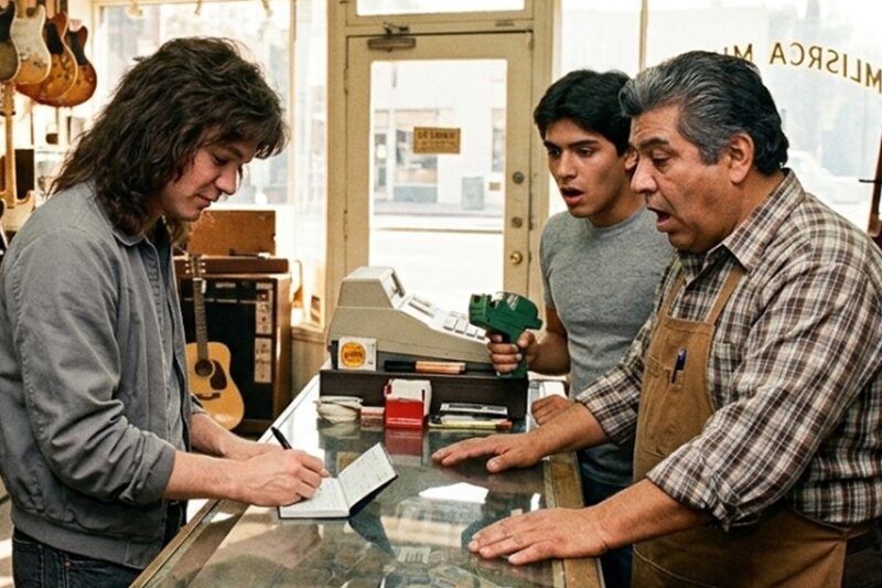 Eddie Van Halen Watched A Bank Officer Padlock A Music Store In 1982 — Then He Wrote A Check D