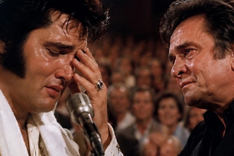Johnny Cash Dared Elvis Presley To Sing Gospel… What Happened Next Left The Entire Audience In Tears D