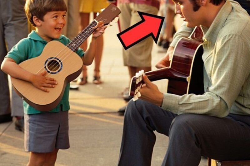 Street Kid Plays Elvis on a Cardboard Guitar — You Won’t Believe Elvis’s Reaction! D