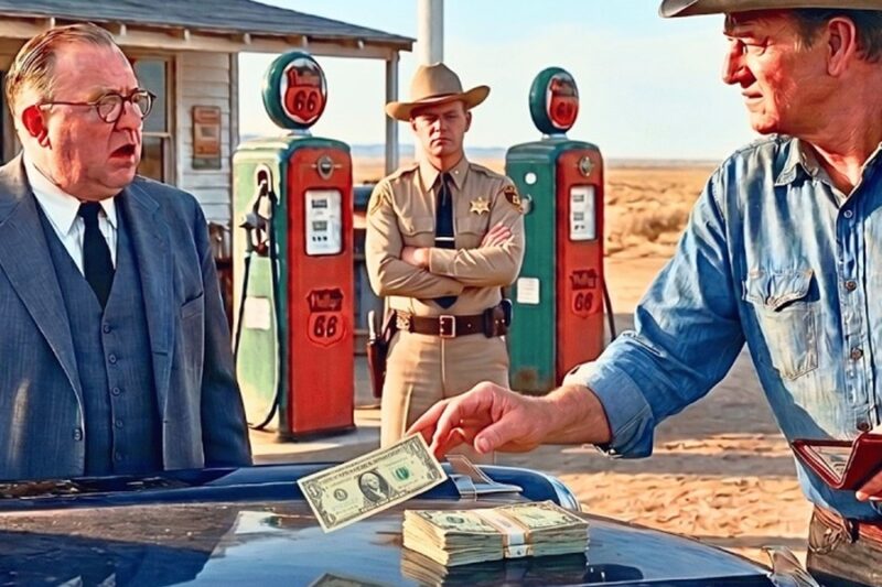 John Wayne Saw A Sheriff Padlock A Family’s Gas Station On Route 66 In 1959 — Then He Paid Cash
