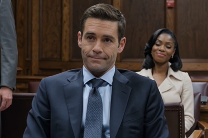 At my divorce hearing, my husband sat with his new woman smiling behind him, certain I’d take the scraps — until my lawyer said, “Your honor, one more witness,” and the person who walked through the courtroom doors made him, his attorney, and the whole gallery realize the truth he had buried was finally standing in front of the judge on that January morning D