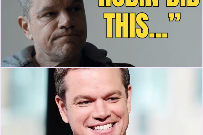 After Decades, Matt Damon Reveals the Truths about Robin Williams.