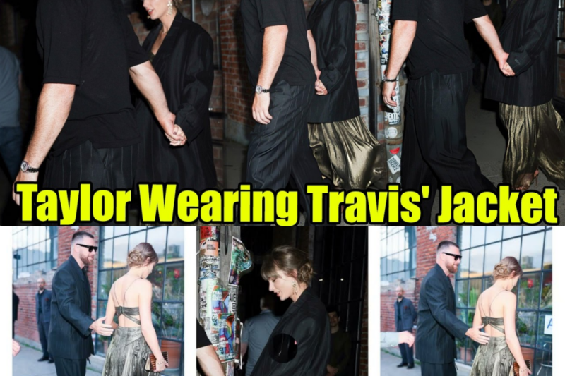 Taylor Swift Steals The Spotlight In Shimmering Gold Dress And Travis Kelce’s Massive Jacket At Elegant Brooklyn Wedding Sighting