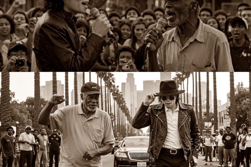 Homeless Man Singing ‘Man in the Mirror’ When Suddenly Michael Jackson Showed Up JJ