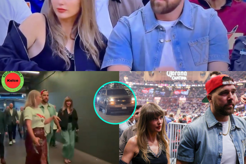 From Gridiron to Hardwood: Taylor Swift and Travis Kelce’s Electrifying Date Night at Rocket Arena