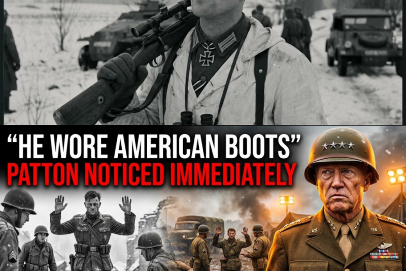 The Sniper Surrendered Wearing U.S. Boots — Patton Saw the Problem Instantly