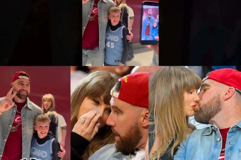 Playoff Passion: Travis Kelce and Taylor Swift Ignite the Crowd with an Unforgettable Courtside Moment