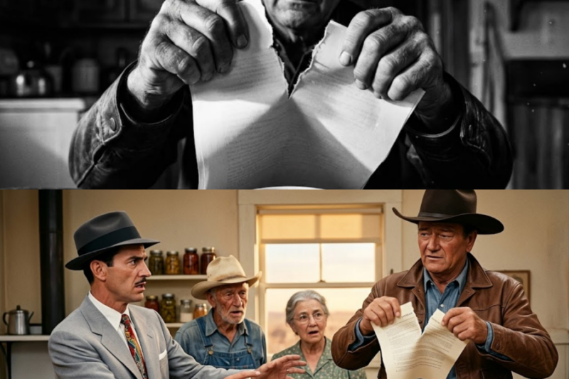 John Wayne Caught An Oil Man Cheating An Old Rancher In Texas 1959 — Then He Tore Up The Contract