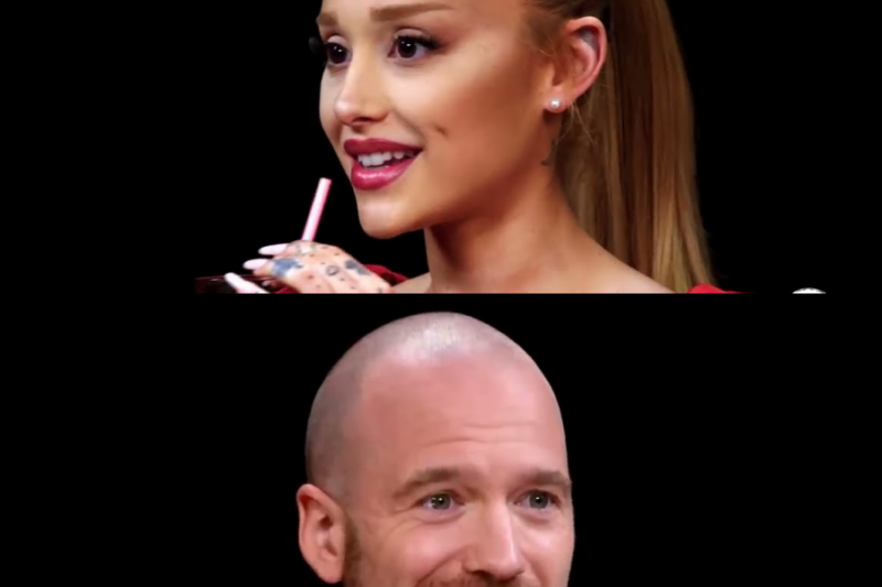 Ariana grande hits a high note while eating spicy wings | hot ones – Ty