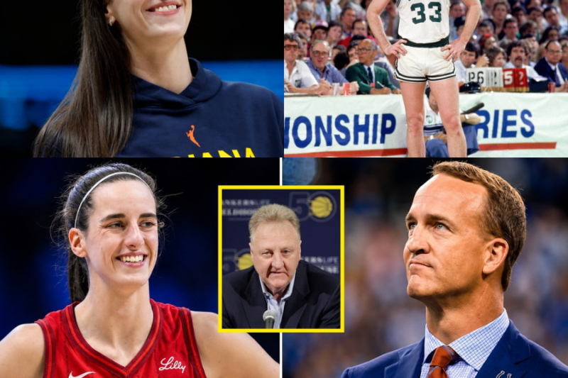 A New Legend is Crowned: How Caitlin Clark Joined Larry Bird and Peyton Manning in Indiana’s Sports Trinity