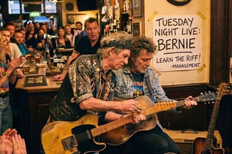 73-year-old played ‘Satisfaction’ WRONG for 20 years—Keith Richards taught him—Bernie CRIED on stage