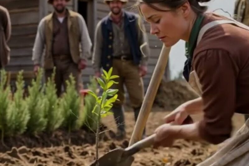 They Laughed as She Planted Trees Around Her Cabin — Until Winter Turned It Into a Fortress