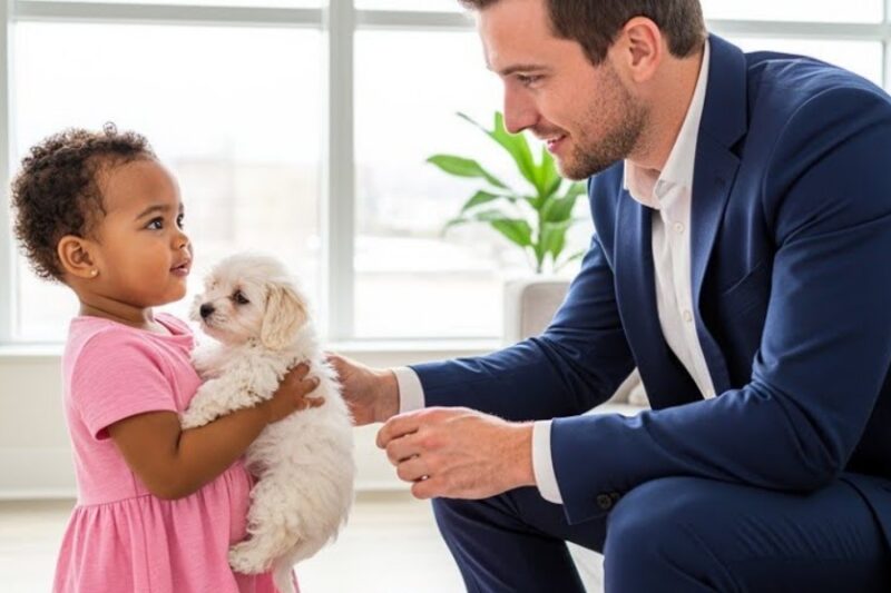 “Can You Take My Puppy Instead of Me?” the Maid’s Toddler Asked the Billionaire — His Reply…
