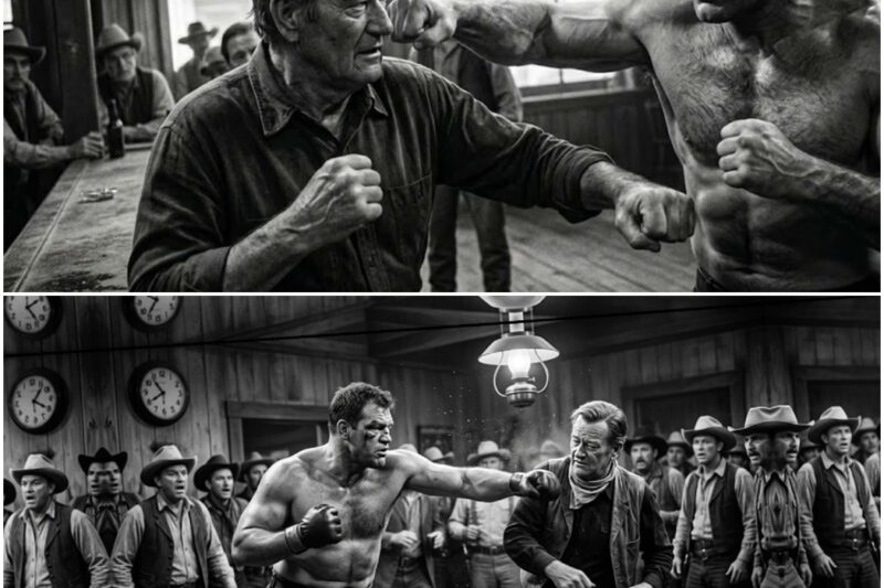 Texas Boxer Mocked John Wayne At Saloon — “You’re A Movie Cowboy” — 8 Seconds Later… D