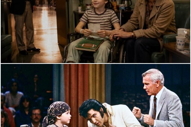 Dying 7 Year Old Said ONE Thing to Elvis — Seconds Later, He Collapsed on Johnny Carson LIVE D