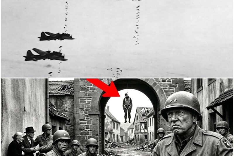 What Did Patton Do When He Saw an American Pilot Hanged at the Gate of a German Village? D