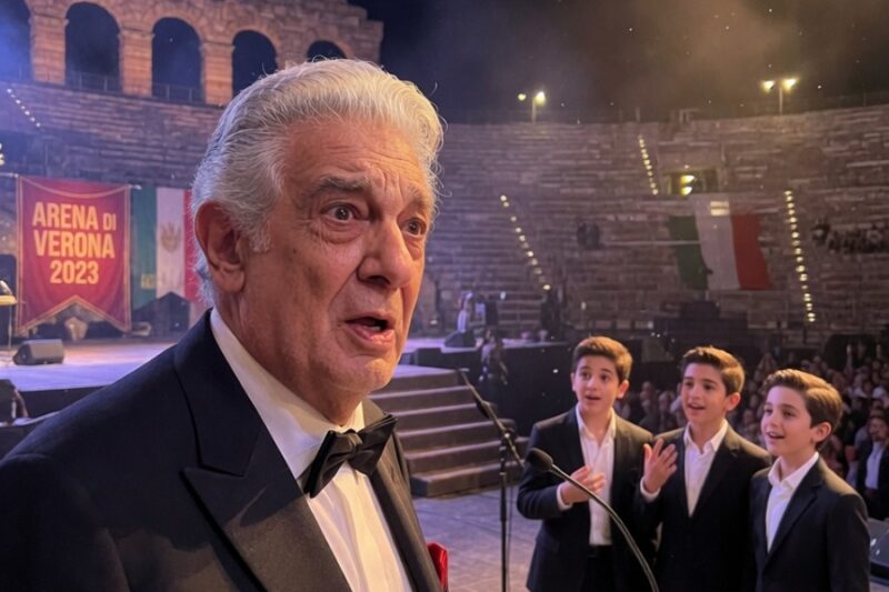 At 84, After 4,000 Performances, Plácido Domingo Faced Il Volo in Verona—And His Eyes Revealed A New Era.