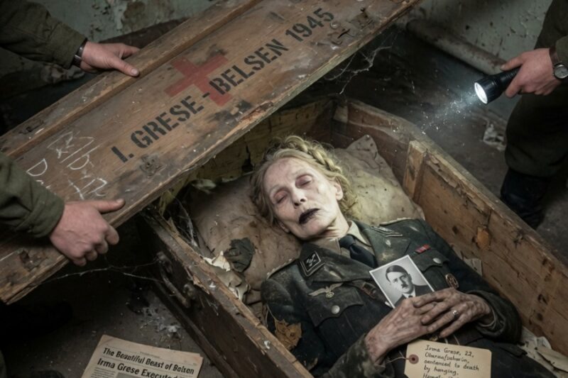 The Terrifying Secrets Revealed After Opening the Sealed Coffin of Notorious Female Nazi Guard Irma Grese