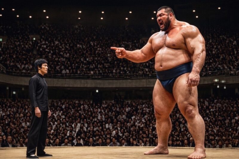 800lb Giant Told Bruce Lee “I’ll End Your Career Tonight” — After 8 Seconds He Begged Ref to Stop! JJ