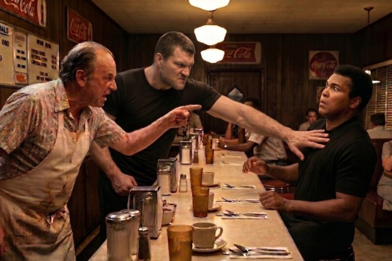 “We Don’t Serve Your Kind Here.” — Said to Ali by A “Racist” Owner Backed by a Young JACKED Boxer JJ