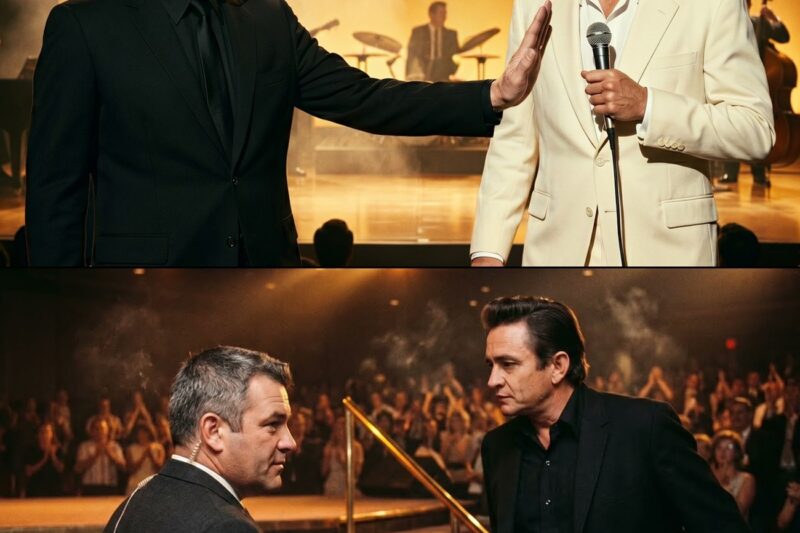 “Sir, Return to Your Seat” — But Johnny Cash Was Already Walking Up Elvis Presley’s Stage