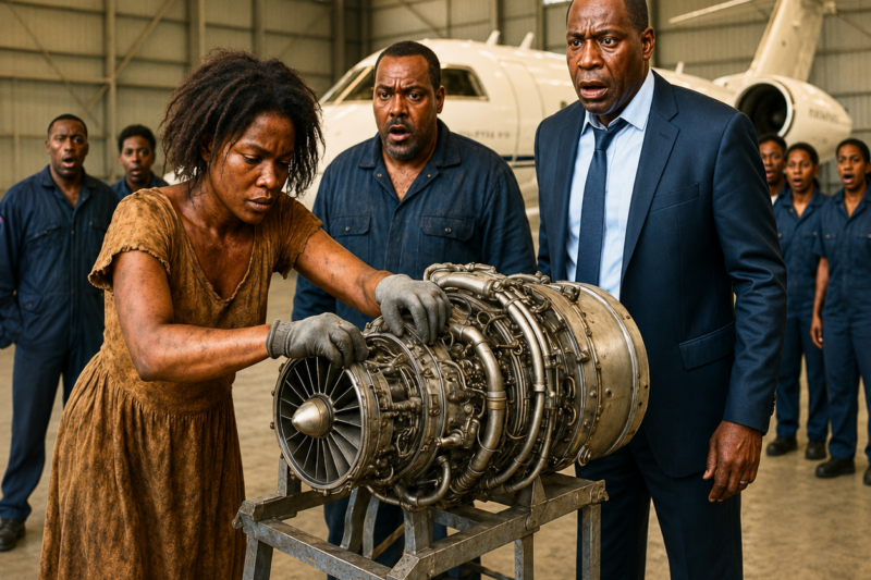 “If You Permit, I Will Fix It”, No One Could Fix Billionaire’s Jet Engine Until A Homeless Girl Did