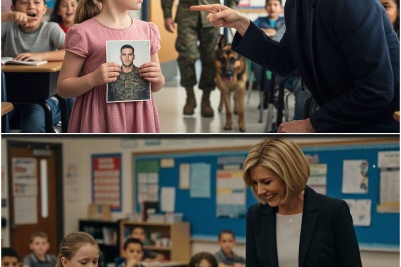 Teacher Mocks Girl: “Your Dad Is Just a Marine” — Freezes When He Walks In With His K9…