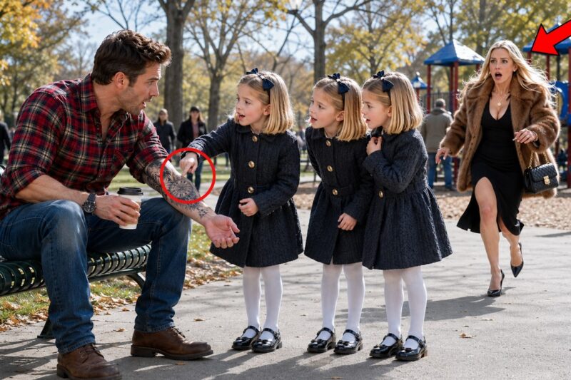 Triplet Girls Say To Single Dad “Hello Sir, Our Mother Has a Tattoo Just Like Yours” — He Froze