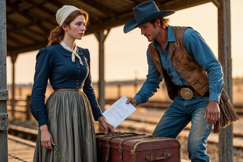 A Mail-Order Bride Was Returned At The Depot, Until A Cowboy Picked Up Her Trunk And Called Her Wife