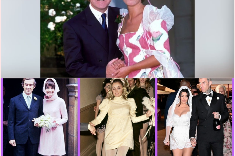 Top 12 SHORT Wedding Dresses Worn by Celebrities!