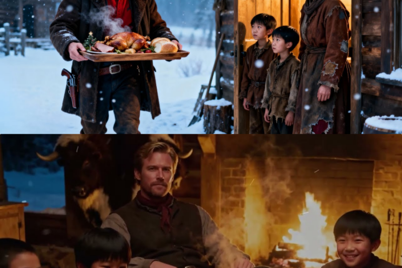 No Food for Christmas Dinner — Until a Lone Rancher Brought a Feast and Became Family