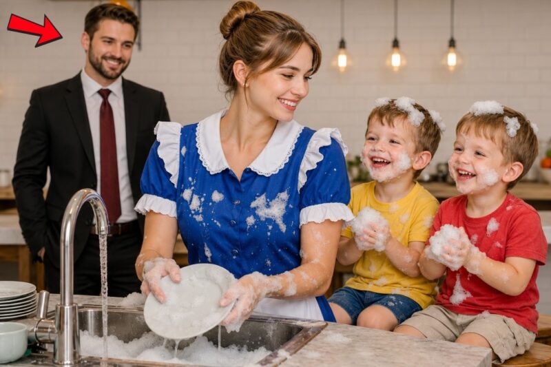 A Millionaire Came Home… and Was Stunned by What the Cleaning Lady Was Doing with His Children.