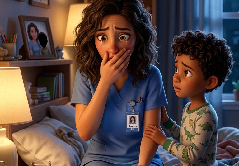 My phone buzzed at 2:17 AM with a text from my 9-year-old son that said “Mom it’s not him” – as a 36-year-old single mom nurse in Austin, I opened the shocking DNA test results he found and realized the man we both loved had been lying about everything.