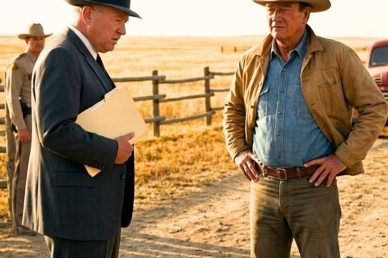 John Wayne Watched The Railroad Evict A Rancher’s Family In Wyoming 1956. Then He Bought The Line D