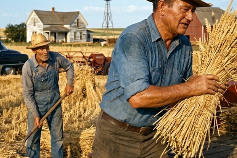 John Wayne Stopped For A Broke Kansas Farmer In 1959 — Then He Rolled Up His Sleeves D