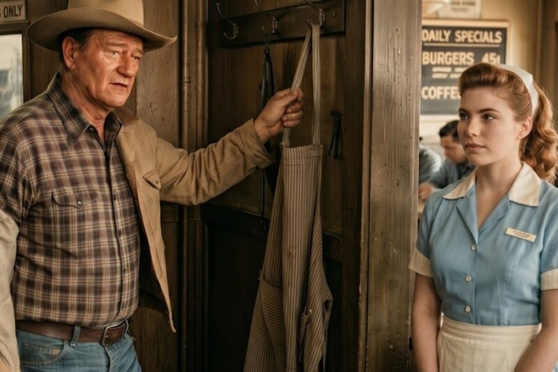 John Wayne Had Empty Pockets When A Nursing Student Lost Her Job, 1958 — Then He Grabbed An Apron D