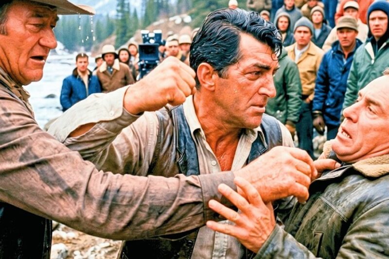 John Wayne Crawled Out Of The River — Dean Martin Had Already Turned To Face The Coordinator D