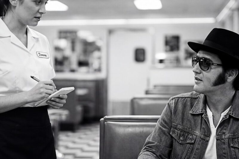 Disguised Elvis Handed Struggling Waitress A Napkin — What Was Written CHANGED Her Entire Life D