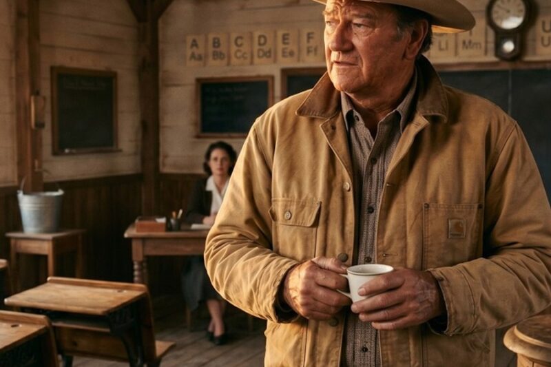 John Wayne Walked Into A One-Room Schoolhouse In Montana 1957 — Then He Saved It D