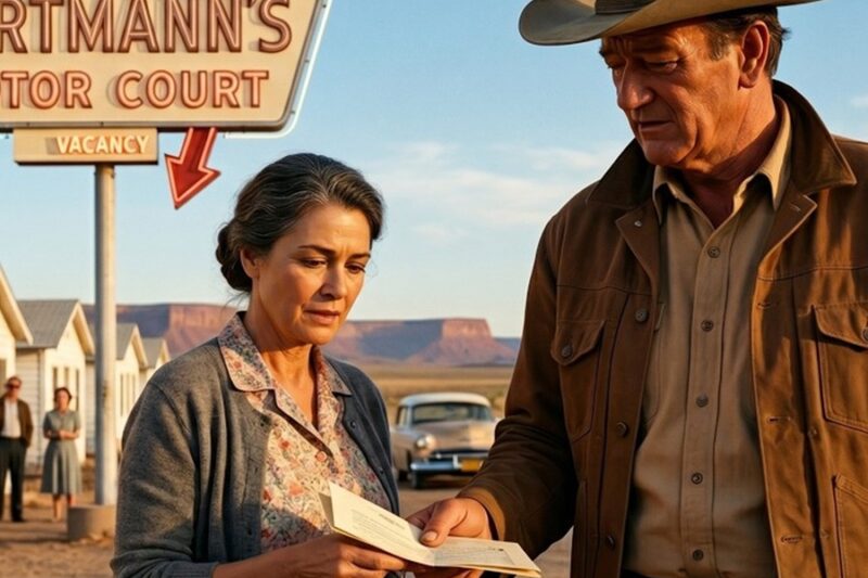 John Wayne Saw A Widow Lose Her Route 66 Motel In Arizona 1959 — Then He Paid The Whole Note D