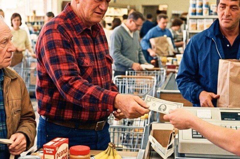 Dean Martin Watched John Wayne Cover A Veteran’s Groceries In 1968 — Then Asked One Question Outside D