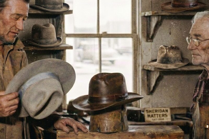 John Wayne Walked Into A Dying Handmade Hat Shop In Wyoming, 1958 — Then He Took Off His Hat D