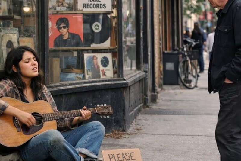 A Homeless Girl Was Singing ‘Don’t Think Twice’ On A Street Corner – Bob Dylan Heard Everything D