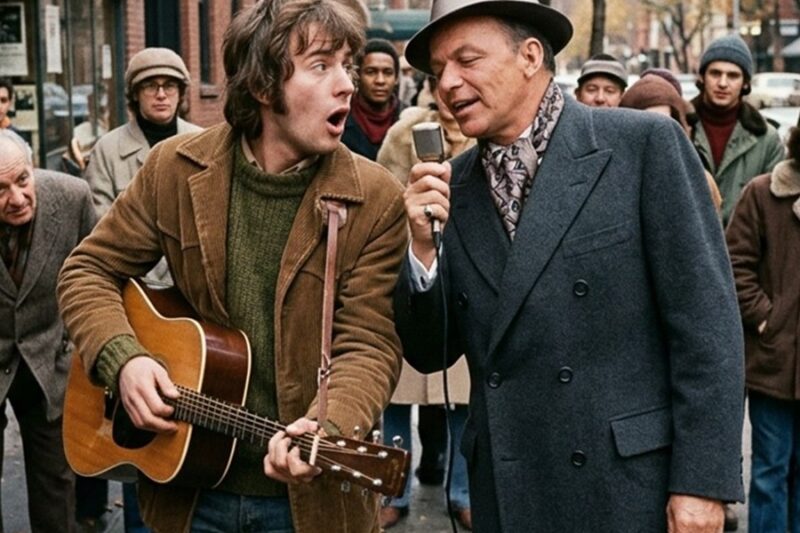 Frank Sinatra Joins a Street Musician — The Crowd Had NO IDEA Who He Was D