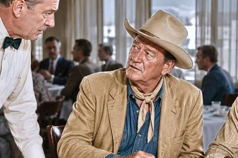 John Wayne Saw A Black Veteran Refused Service At A Texas Diner In 1959 — Then He Sat At His Table! D